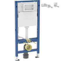 Инсталляция для подвесного унитаза Geberit DuofixBasic 111.153.00.1 + 111.839.00.2 со смывным бачком и крепежом, фото №1