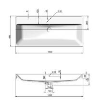 Тумба Аква Родос Fabio 30969 консольная белый мат с раковиной Fabio 100 см, фото №3