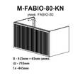 Тумба Аква Родос Fabio 30968 консольна білий мат з раковиною Fabio 80 см, фото 3