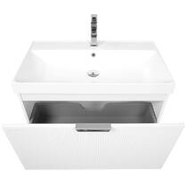 Тумба Аква Родос Fabio 30968 консольна білий мат з раковиною Fabio 80 см, фото №7