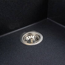 Кухонна мийка Valeso GALAX 5050 гранітна 500х500, карбон, фото №6