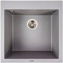 Кухонна мийка Valeso GALAX 5050 гранітна 500х500, сірий мусон, фото №2