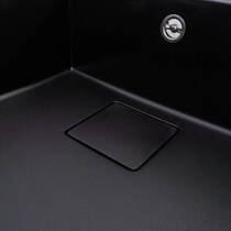 Кухонна мийка Valeso GALANS 7950 гранітна 790х500х200, чорна матова, фото №5