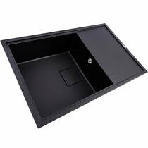 Кухонна мийка Valeso GALANS 7950 гранітна 790х500х200, чорна матова, фото №2