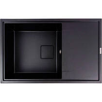 Кухонна мийка Valeso GALANS 7950 гранітна 790х500х200, чорна матова, фото №1