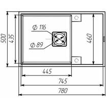 Кухонна мийка Valeso GALANS 7950 гранітна 790х500х200, сірий мусон, фото №6