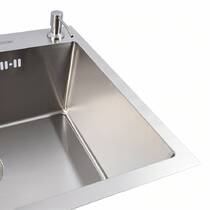 Кухонна мийка Valeso Handmade 60x45 нержавійка товщина 3,0/1,5, фото №5