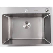 Кухонна мийка Valeso Handmade 60x45 нержавійка товщина 3,0/1,5, фото №1