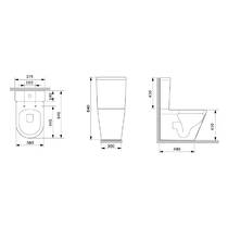 Унітаз-компакт AM PM Func CFA8600SC з сидінням Soft Close, фото №3