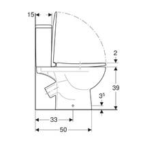 Унітаз-компакт Kolo Status 2396050UA із сидінням з поліпропілену, фото №6
