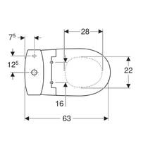 Унітаз-компакт Kolo Status 2396250UA із сидінням з поліпропілену, фото №4