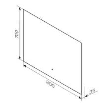 Зеркало AM PM X-Joy M85MOX10801WG38 с Led-подсветкой 800х700 мм, фото №3