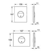 Клавіша змиву Grohe Nova Cosmopolitan 38765SH0 альпійський білий, фото №5