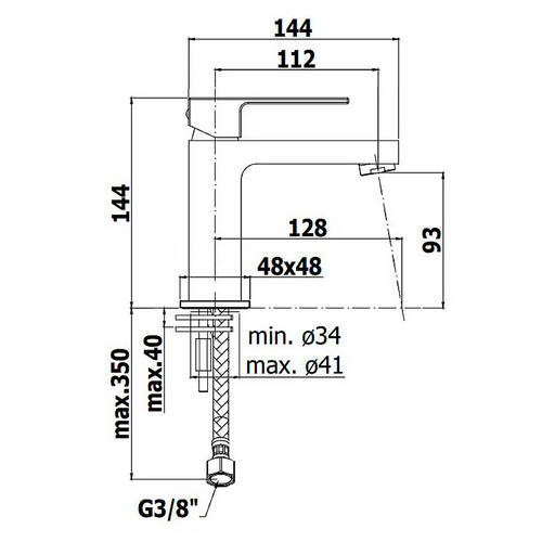 Смеситель для раковины Paffoni Elle EL071HCR хром, фото 3