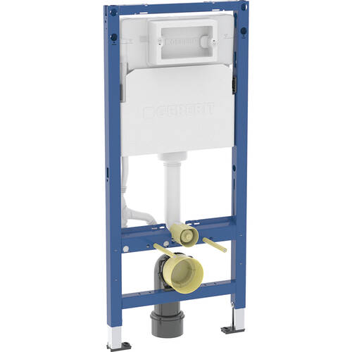 Инсталляция для подвесного унитаза Geberit DuofixBasic 111.153.00.3 + 111.839.00.2 со смывным бачком и крепежом, фото 1