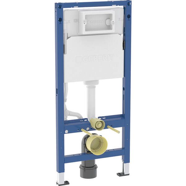 Инсталляция для подвесного унитаза Geberit DuofixBasic 111.153.00.3 + 111.839.00.2 со смывным бачком и крепежом, фото 1