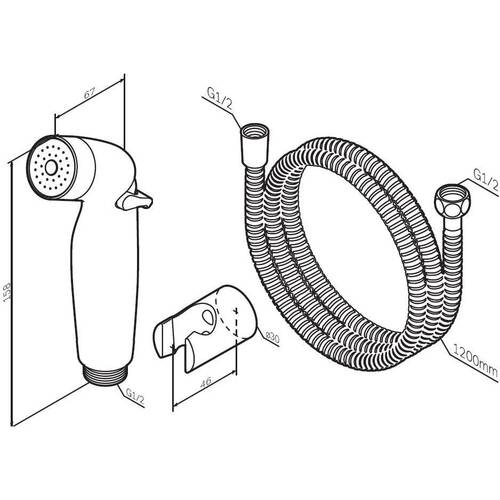 Гигиенический душ AM.PM F0202000, фото 2