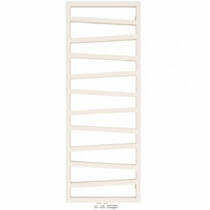 Полотенцесушитель водяной Terma ZigZag 600x500 см цвет RAL 9016 soft (белый мат), фото №2