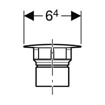 Кришка донного клапана Geberit 241.993.14.1 чорний мат, фото №2