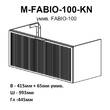 Тумба Аква Родос Fabio консольна кашемір з раковиною Fabio 100 см, фото 4