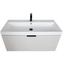 Тумба Аква Родос Fabio консольна кашемір з раковиною Fabio 100 см, фото №7