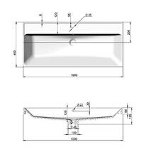 Тумба Аква Родос Fabio консольна кашемір з раковиною Fabio 100 см, фото №3
