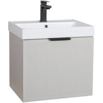 Тумба Аква Родос Fabio консольна кашемір з раковиною Fabio 50 см, фото №2