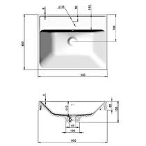 Тумба Аква Родос Fabio консольна кашемір з раковиною Fabio 50 см, фото №3