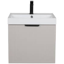 Тумба Аква Родос Fabio консольна кашемір з раковиною Fabio 50 см, фото №6