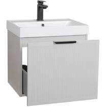 Тумба Аква Родос Fabio консольна кашемір з раковиною Fabio 50 см, фото №5