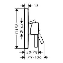 Змішувач прихованого монтажу для душу Hansgrohe Finoris 76615670 чорний матовий, фото №3