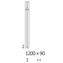 Рушникосушарка водяна Terma Rolo Hanger WGROW120009K9M5SX 1200x95 мм чорний матовий, фото №3