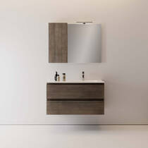Тумба для раковины Berloni Bagno Speed SPD BS 2C KDIC подвесная 1430 rovere cotto, фото №1