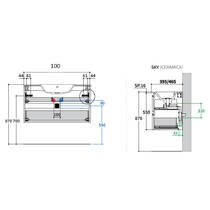 Тумба для раковины Berloni Bagno Speed SPD BS 2C KDIC подвесная 1430 rovere cotto, фото №3