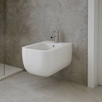 Біде підвісне SDR Neos MWBDSN колір Panna (білий матовий), фото №1