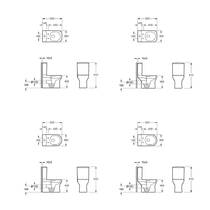 Унітаз компакт Devit Frame 3710020 з кришкою soft-close безобідковий, Vortex Flush, білий, фото №2