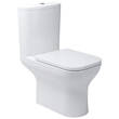 Унітаз компакт Devit Frame 3710020 з кришкою soft-close безобідковий, Vortex Flush, білий, фото 2