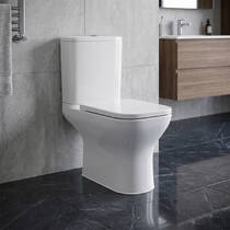 Унітаз компакт Devit Frame 3710020 з кришкою soft-close безобідковий, Vortex Flush, білий, фото №1