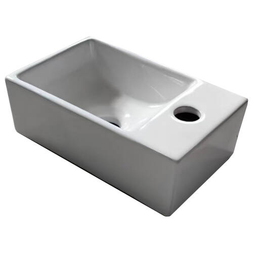 Раковина Devit Linea 180300R подвесная/мебельная 300х180 см, 1 отверстие под смеситель справа, белый глянец, фото 1