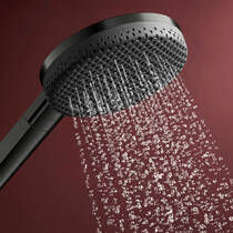 Душевой набор Hansgrohe Raindance Alive Select S 24602340 со штангой Unica S Puro 65 см хром черный матовый, фото №5