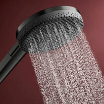 Душевой набор Hansgrohe Raindance Alive Select S 24602340 со штангой Unica S Puro 65 см хром черный матовый, фото №6