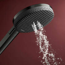 Душевой набор Hansgrohe Raindance Alive Select S 24602340 со штангой Unica S Puro 65 см хром черный матовый, фото №4