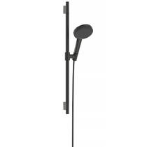Душевой набор Hansgrohe Raindance Alive Select S 24602340 со штангой Unica S Puro 65 см хром черный матовый, фото №2