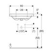 Раковина Geberit iCon Light 501.841.00.3 60 см білий глянець, фото 4