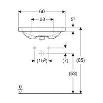 Раковина Geberit iCon Light 501.841.00.3 60 см білий глянець, фото №4