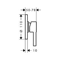Змішувач прихованого монтажу для душу Hansgrohe Zesis S 74617670 чорний матовий, фото №3