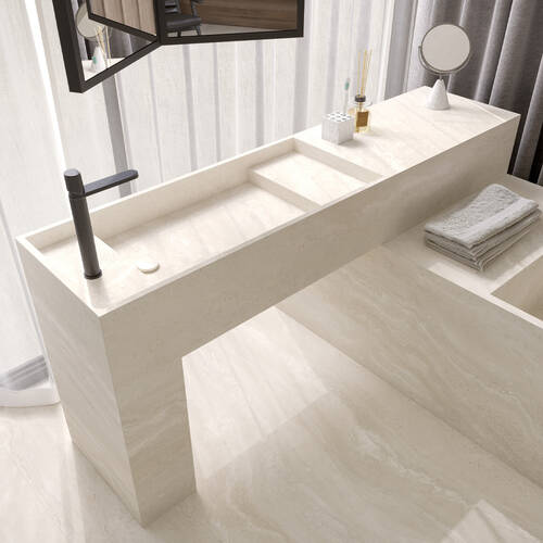 Керамогранит Florim Group Authentic Luxe Pearl Travertine 781176 Matte Silk 120х280 см, фото 1