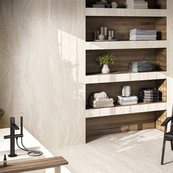Керамогранит Florim Group Authentic Luxe Pearl Travertine 781176 Matte Silk 120х280 см, фото 7