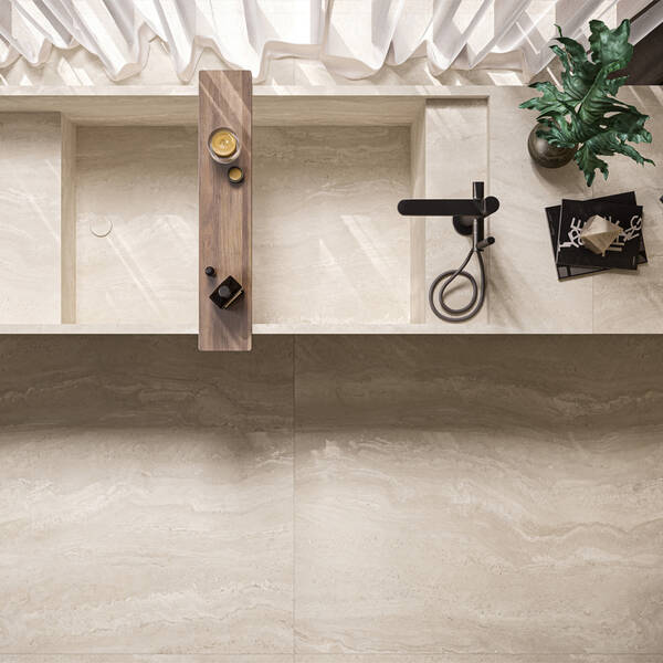 Керамогранит Florim Group Authentic Luxe Pearl Travertine 781176 Matte Silk 120х280 см, фото 8