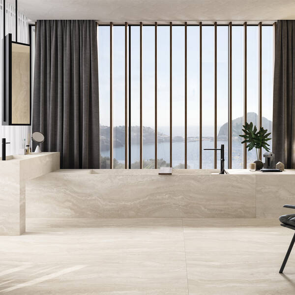 Керамогранит Florim Group Authentic Luxe Pearl Travertine 781175 Matte 120х280 см, фото 1